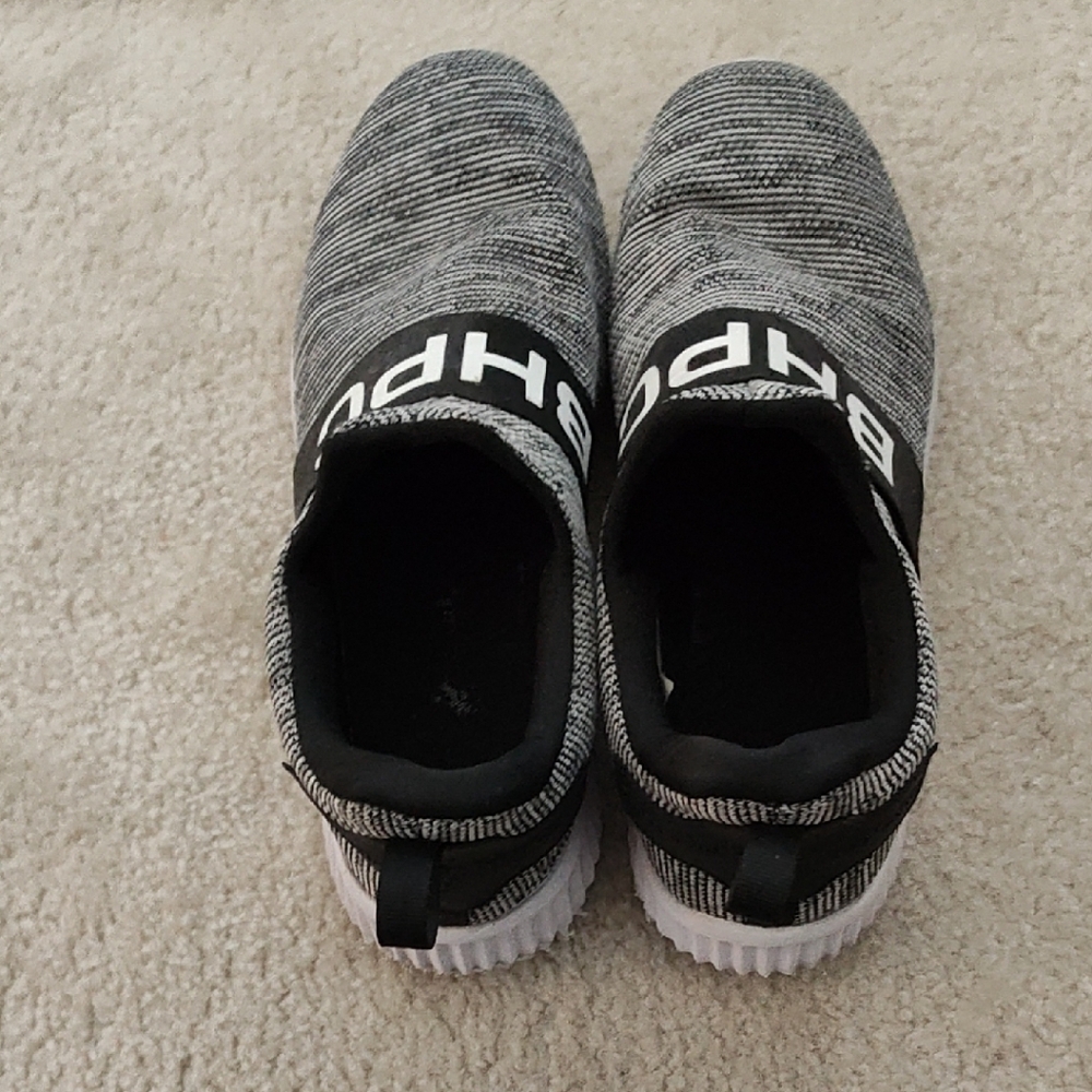 Beverly Hills Polo Club Black and Gray Slip-On Loafers